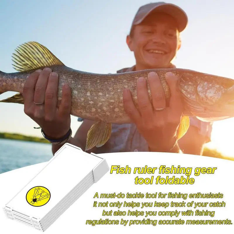 

Линейка для рыбы для лодки, компактная складная рыболовная линейка, компактная и прозрачная морская рыболовная измерительная инструмент для рыбалки, КАЯКОВ