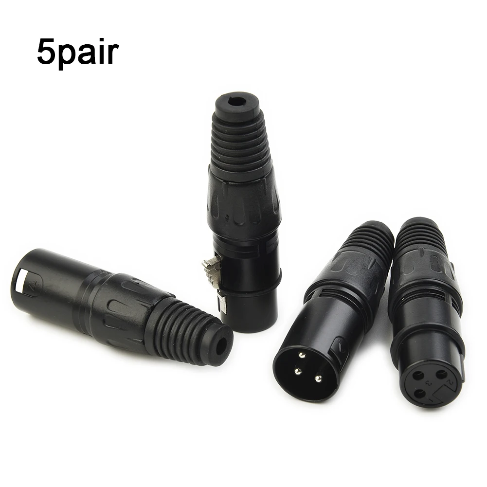 

5 пар, XLR DMX 3-контактный штекер и гнездо для микрофона