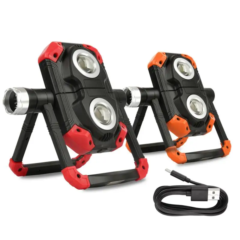 

Portable LED Work Light 2COB USB Rechargeable Flood Lights Waterproof Working Light For Camping Hiking Emergency Car Outdoor