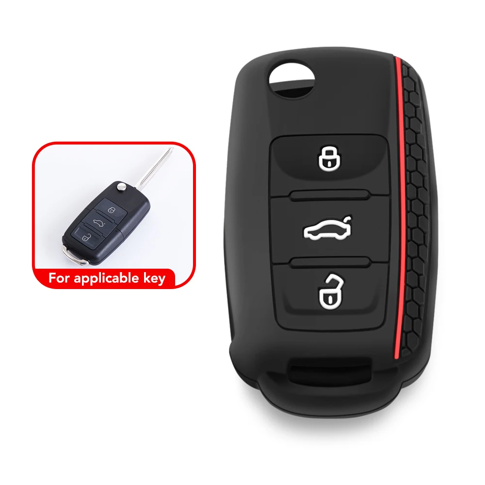 Car Key Case Keys Cover Protection Shell Bag For VW For Volkswagen Polo iguan Passat Golf Jetta Lavida Skoda Octavia