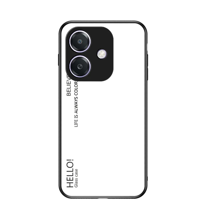 Gradient Tempered Glass Smartphone Case - Durable Protective Cover
