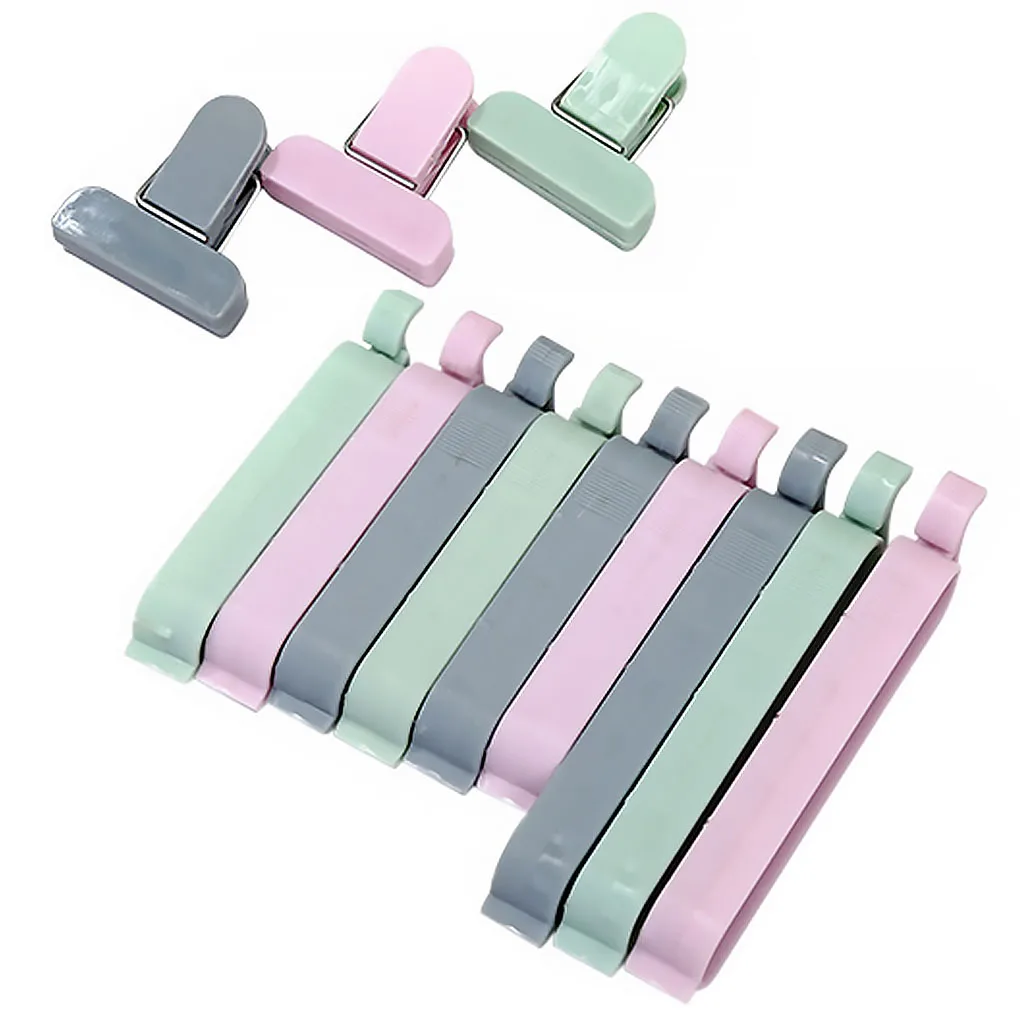 Hot! 5/10/12/20PCS Portable Kitchen Storage Food Snack Seal Sealing Bag Clips Sealer Clamp Plastic Tool Kitchen Accessories 3