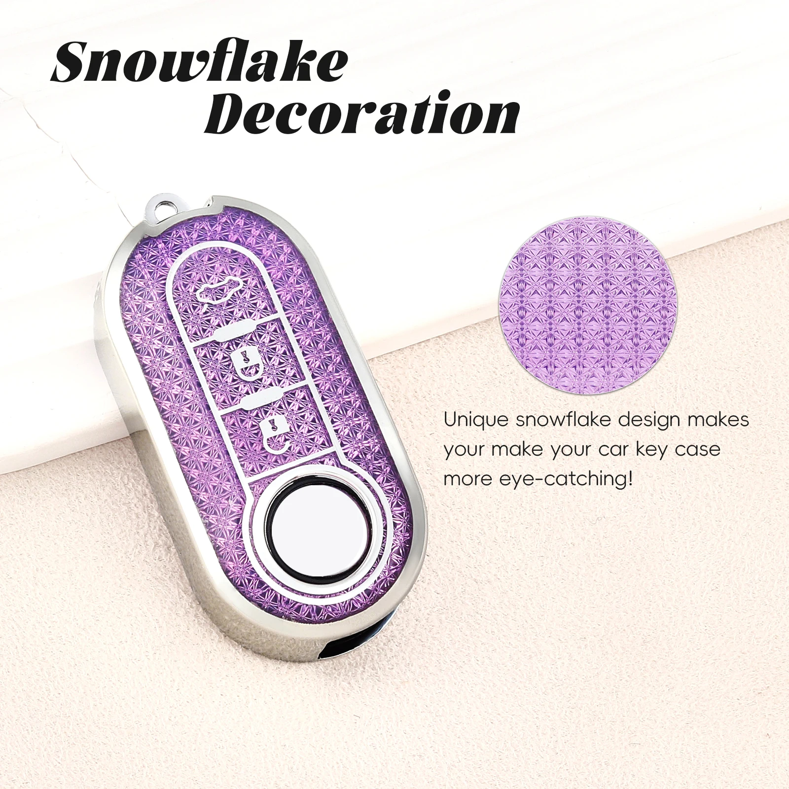 Premium Car Flip Key Case Cover - Stylish Automotive Accessory and Gift