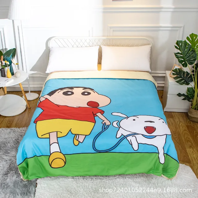 Anime Crayon Shin-Chan Pikachu Cooling Blankets: A Perfect Summer Quilt