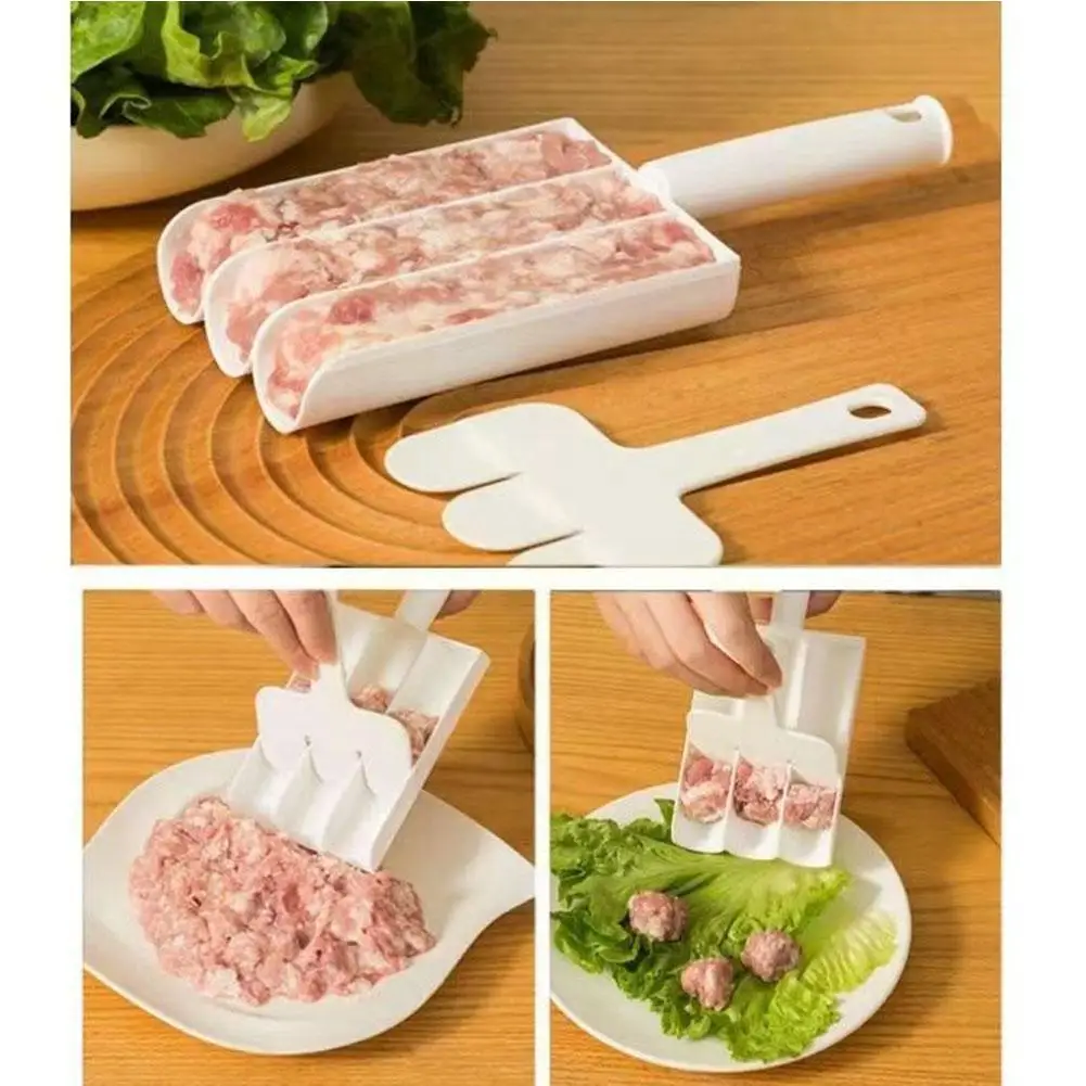 Triple Rice-meat Dumplings Making Suit Meatball Maker Beef Machine Cooking Kitchen Balls Tools Creative And Ball Fish Utens A4Z7 images - 6