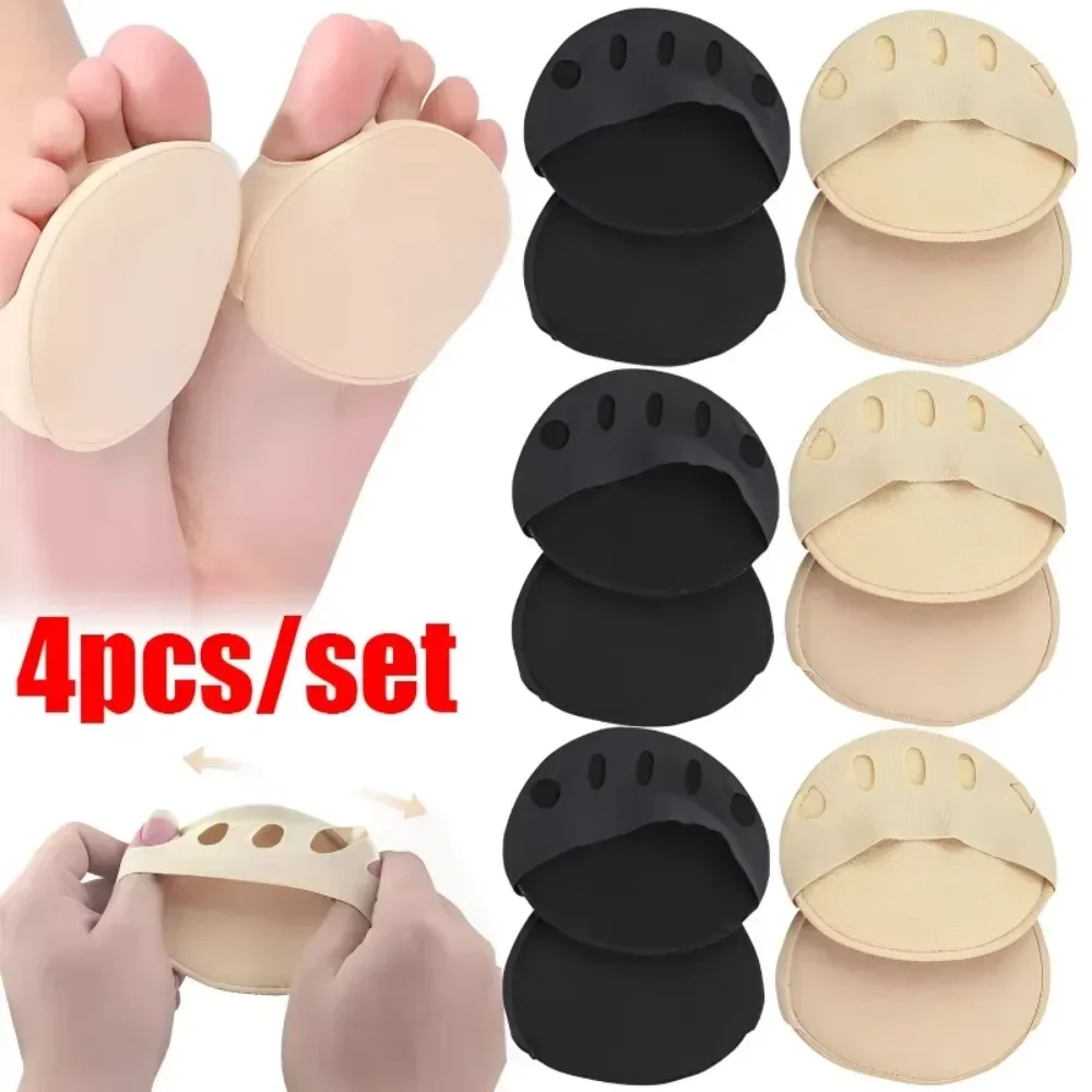 Shoe Insoles Orthopedic Insoles Shoe Heel Pads 2/4pcs Five Toes Forefoot Pads for Women High Heels