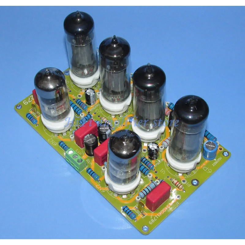 Placa de tubo de clase A 6N1 SRPP 6P14 de 2 canal, amplificador DE POTENCIA TÉREO de 3w x