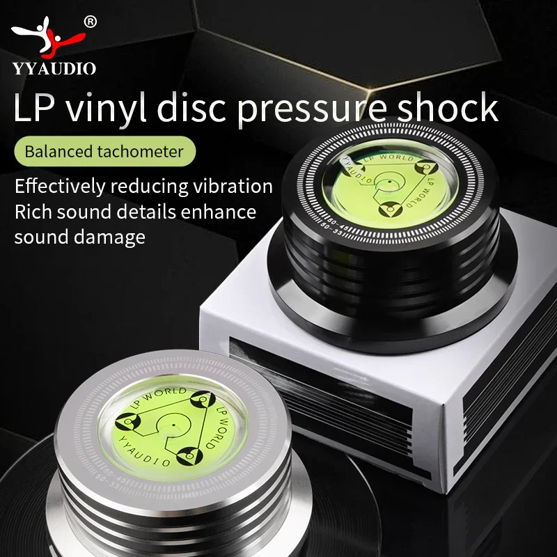 50Hz Alloy LP Vinyl Record Player Disc Turntable Stabilizer Level Aluminum Weight Clamp Music Player