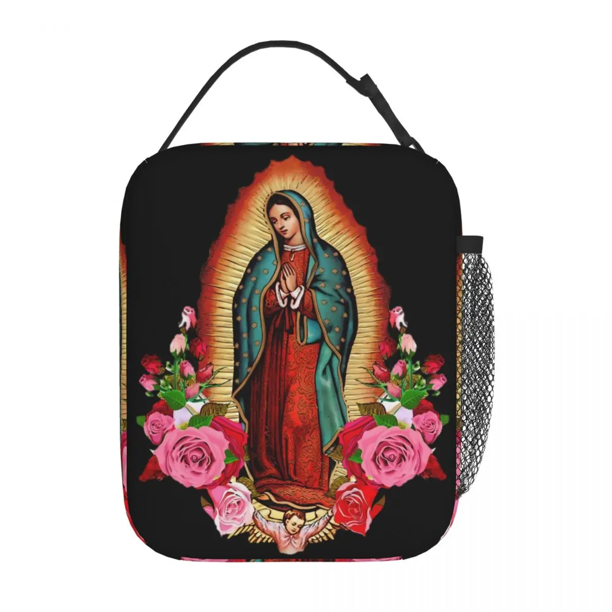 

Insulated Lunch Bag Our Lady Of Guadalupe Virgin Mary Merch Lunch Food Box Fashion Thermal Cooler Lunch Box For School