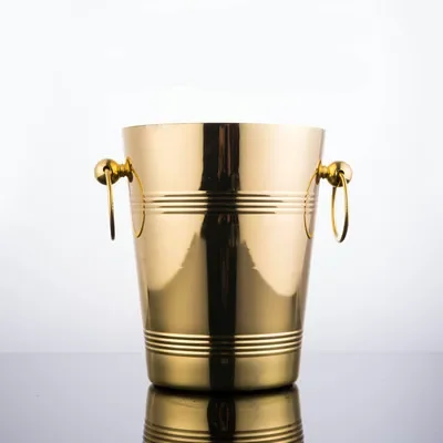 Stainless Steel wine ice Bucket Chiller golden Wine Bottle Cooler Champagne Beer Chiller Ice Barrel Silver Gold whiskey rack