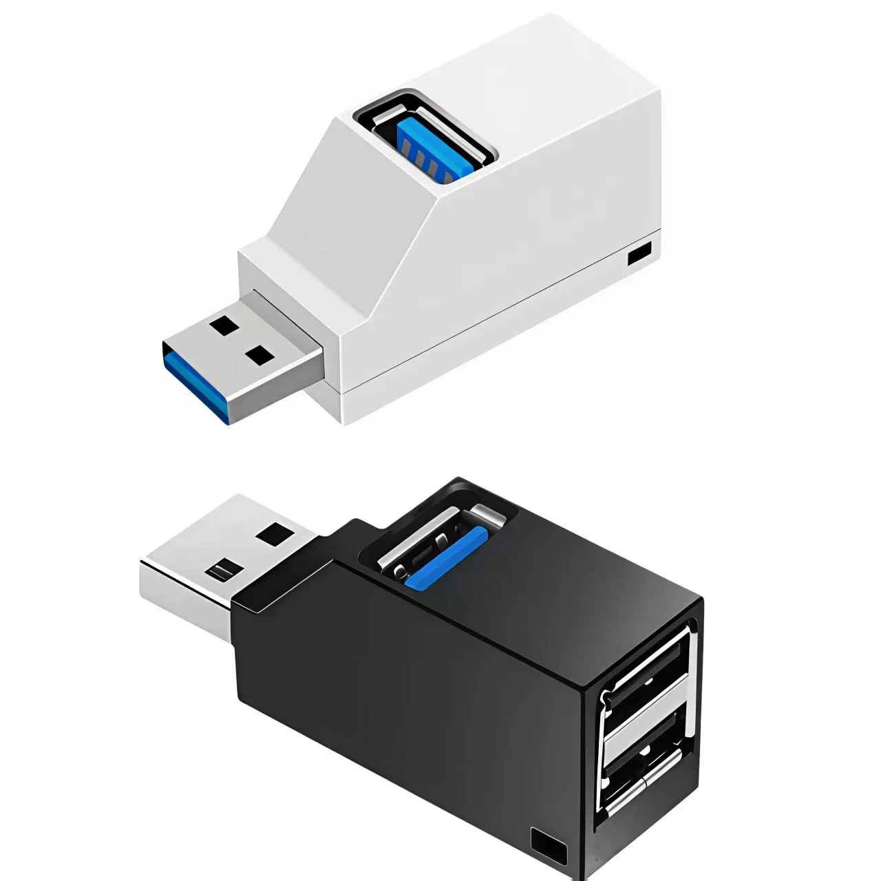 3-Port USB 3.0 Hub Adapter - Plug and Play, No Driver Needed