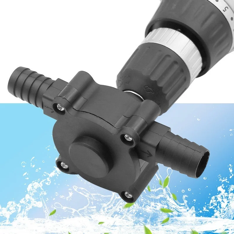 Hand elektrische Bohrmaschine Pumpe Portable Miniatur Kleine Wasserpumpe  Schaft Transfer Pumpe für Ölflüssigkeit Wasser Wasserpumpe und Drucktank  (1pc, Schwarz)