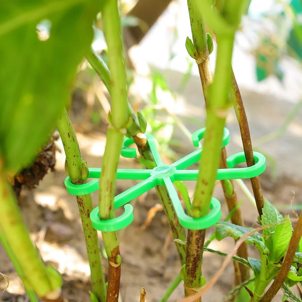 4PCS Reusable Plant Stem Support Folding Frame Garden Tools No Stake Trellis Support Branches Organizer