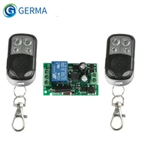 Germa-interruptor de controle remoto sem fio, 433mhz, módulo de receptor e relé 1ch, transmissor rf para porta de garagem, ac 85v-250v/110v/220v
