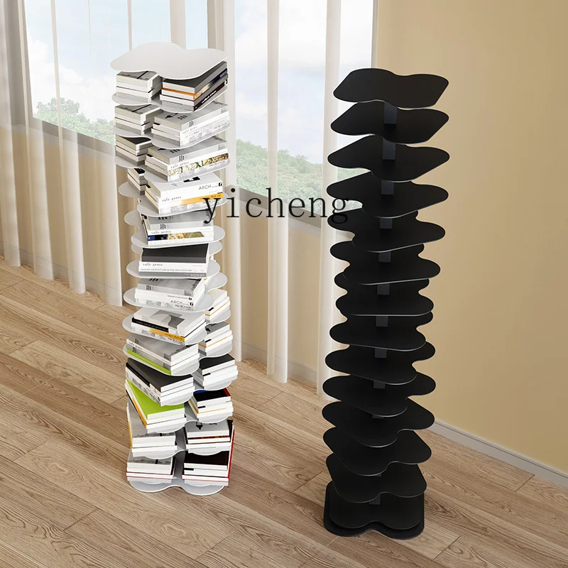 

Tqh Vertical Corner Art Spiral Bookshelf Floor Aromatherapy Storage Rack Storage Rack