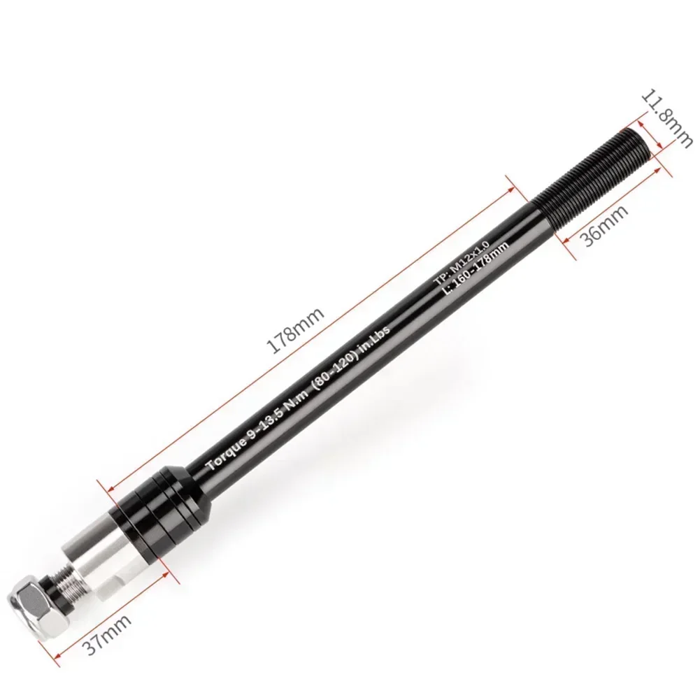 Adaptateur D'Essieu Vélo NICEDACK M12 X 1,25 - Pour Remorque Vélo, Prolongation Axe Traversant 12mm