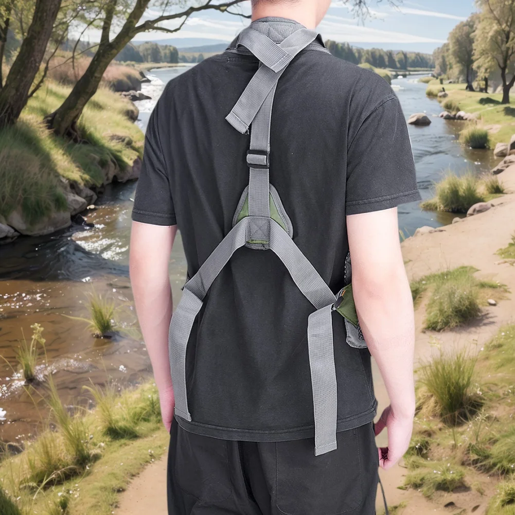 야외 낚시 조끼 멀티 포켓 편안한 낚시 재킷 통기성 옥스포드 천 낚시 조끼 러닝 여행 하이킹용