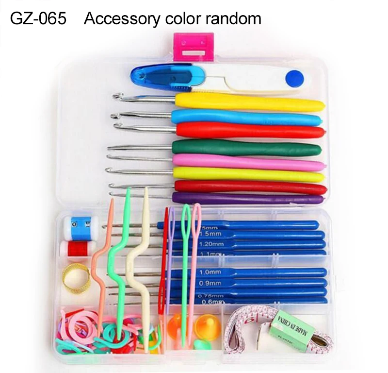 Crochet Hook Kit with Case Sewing and Weaving Tools Yarn Crochet Hook Household for Beginners & Experieced Crochet Lovers TMZ