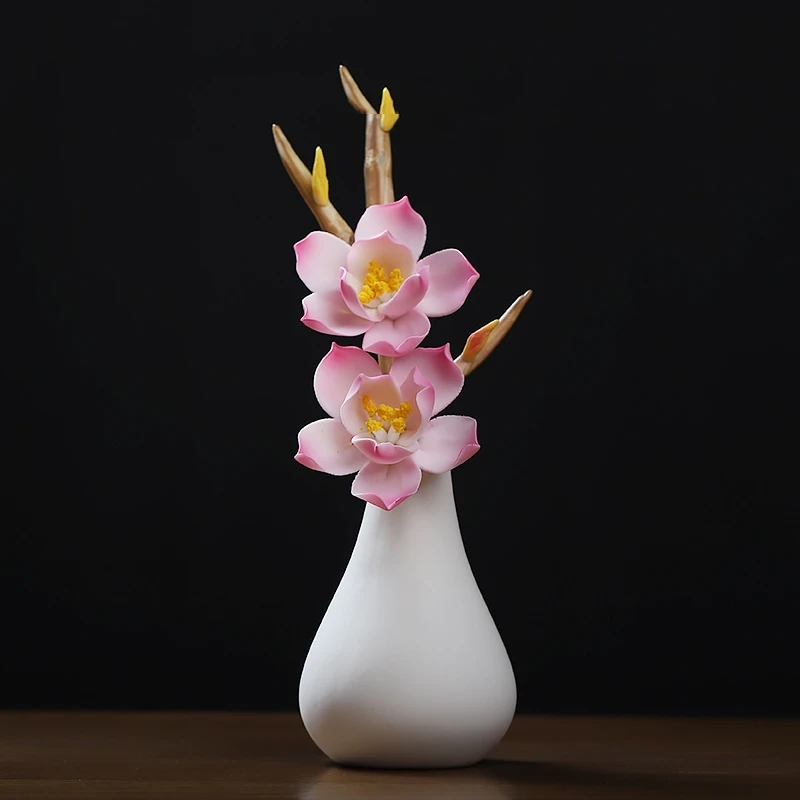 0046 Ceramic Handmade Vase Desktop Decoration Living Room Flower Arrangement Modern Home Bedroom Art Creative Birthday Gift