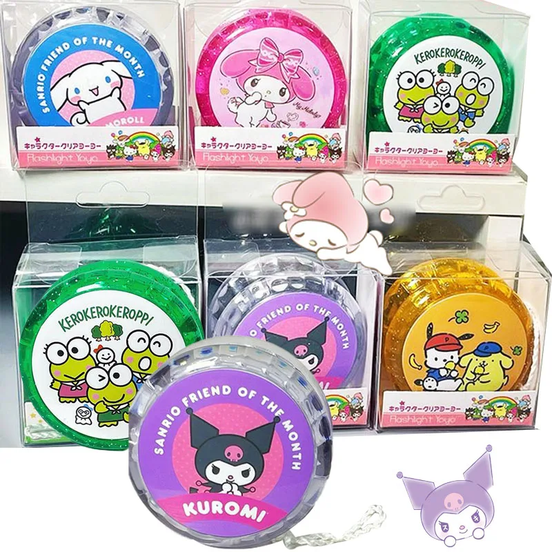Kawaii Sanrioed Yoyo Ball My Melody Kuromi Cinnamoroll Keroppi Funny Yoyo Ball Pom Pom Pom Purin Pochacco Yoyo Toy Per Regalo Per Bambini