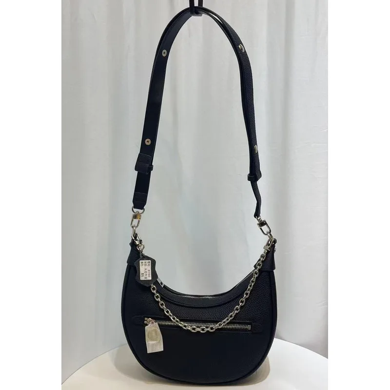 Single Shoulder Bag Cowhide Underarm New Chain Handbags for Women Casual High-quality Messenger Versatile Luxury Crossbody Y2k