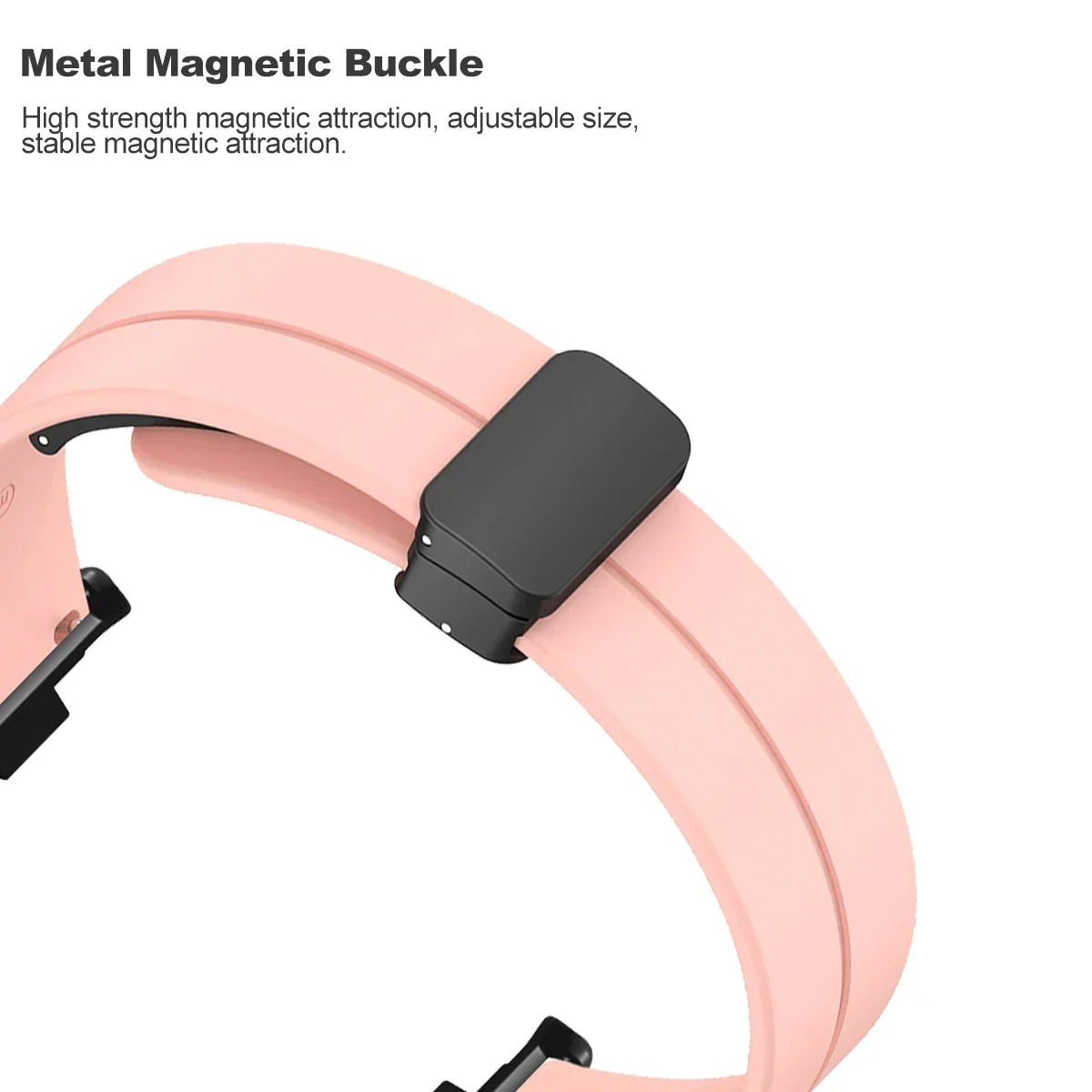 Silicone Magnetic Wristband for Smartwatch Replacement Strap
