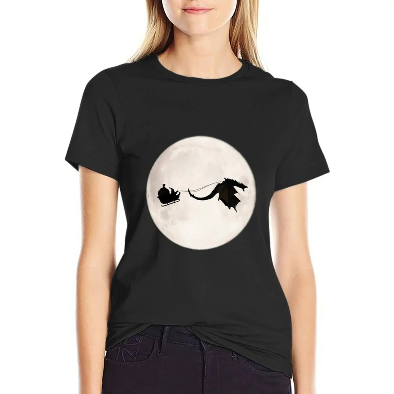 

Strange Santa Claus T-shirt plus size tops oversized t shirts for Women