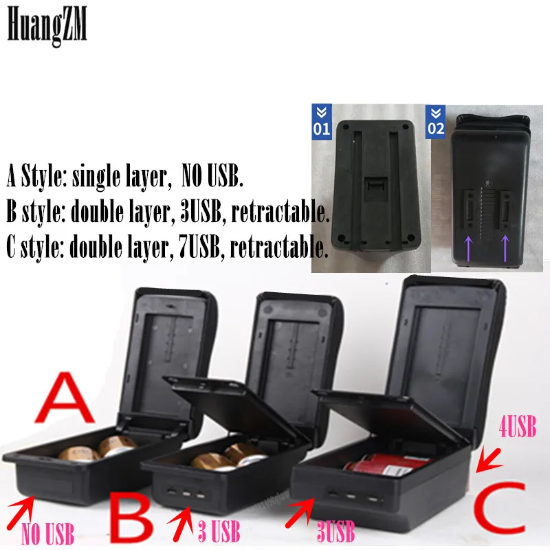 Für Peugeot 2008 Armlehne box Für Peugeot 208 Auto armlehne box 2019-2023  Zentrale Lagerung box Retrofit USB lade auto zubehör - AliExpress