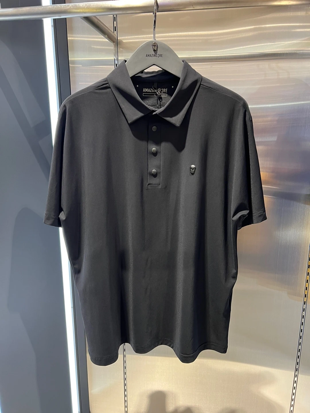 

2024 New Golf Clothing Men's Polo Neck Short sleeved T-shirt Skull Logo Golf Fashion Popular Casual Top