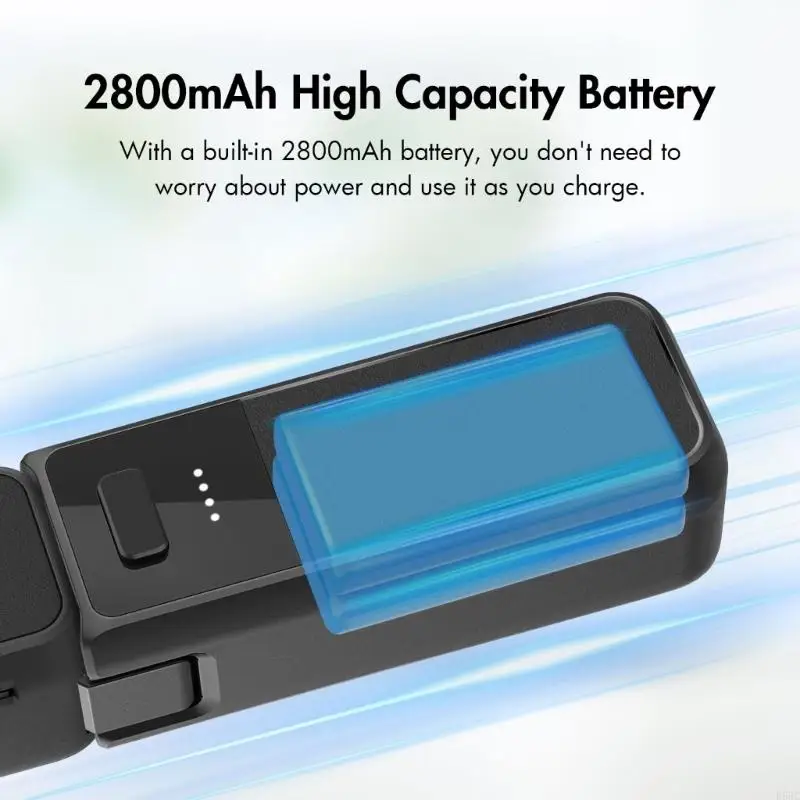 E65C Battery Handle for Pocket 3, with 2800mAh Battery Fast Charging, Grip Supports External Tripod