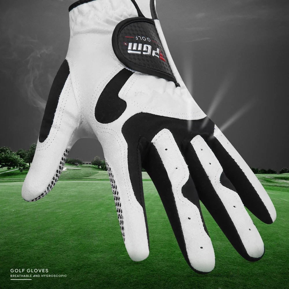 Breathable Antislip Golf Gloves for Men - Abrasion Resistant Microfibre Fabric