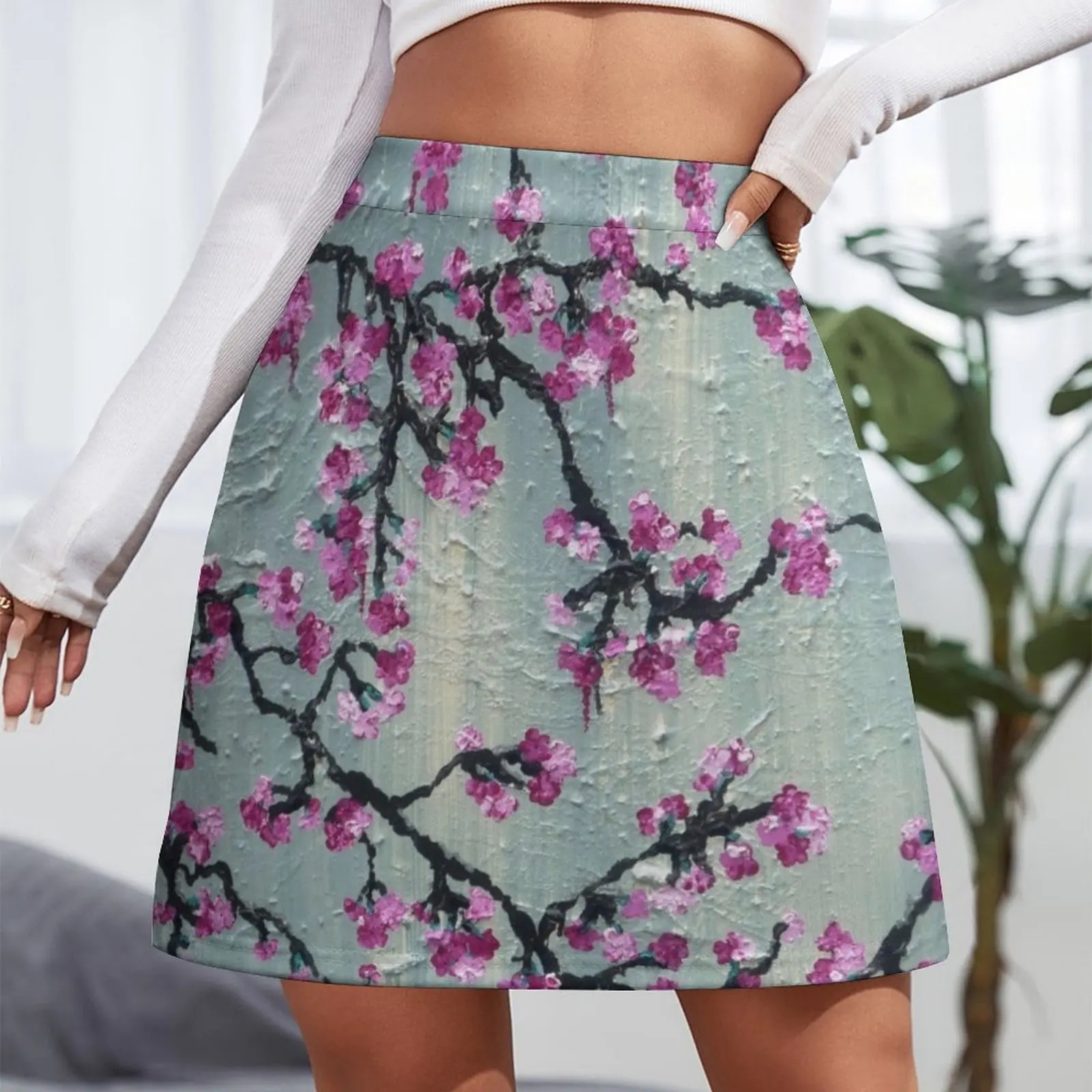 A Touch Of Spring Mini Skirt women's clothing trend 2024 sexy skirt chic and elegant woman skirt