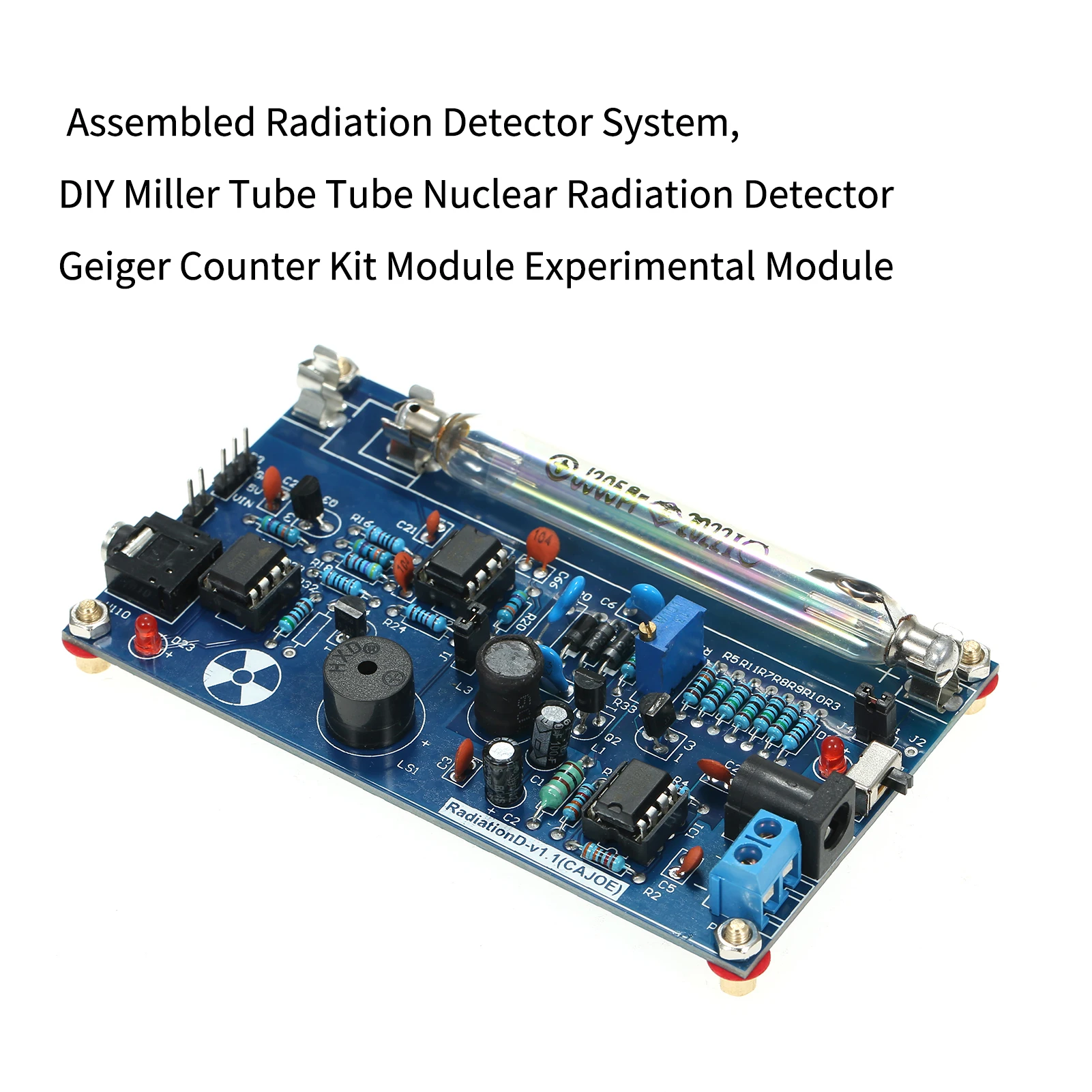 Assembled Radiation Detector System DIY Miller Tube Nuclear Radiation Detector Geiger Counter Kit Module Experimental Module 2