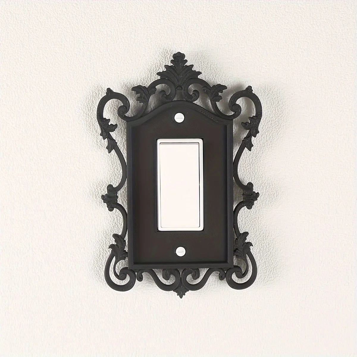Gothic Switch Panel Cover Home and Office Decorative Wall Panel Durable Plastic Artistic Design Halloween Decoration light switch cover pixel style switch board switch glass panel