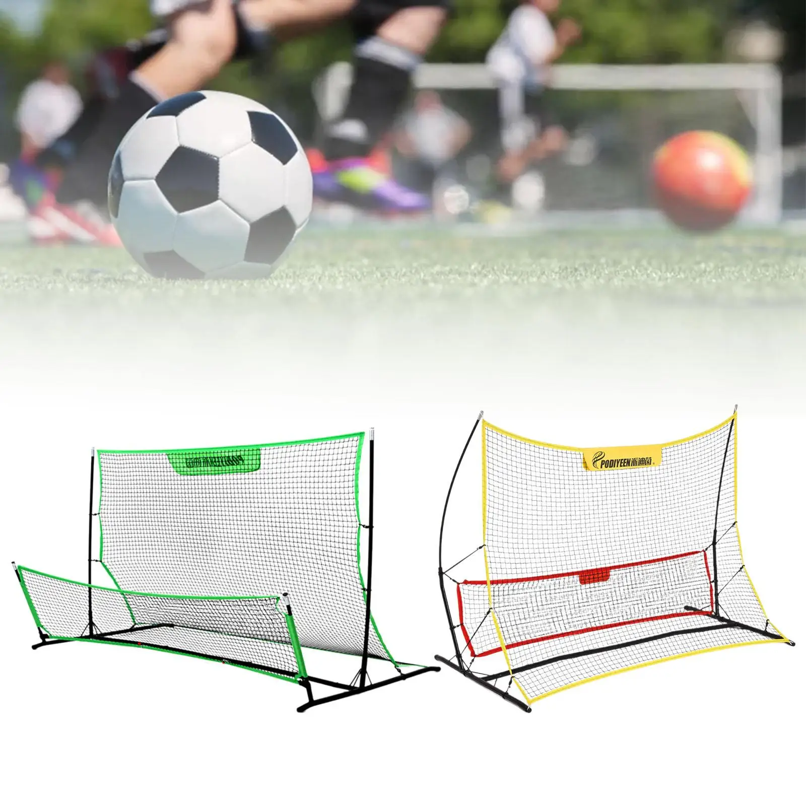 Soccer Rebounder Net Outdoor Sports Portable Soccer Trainer Net for Volley Soccer Rebounder Net Outdoor Sports Portable Soccer Trainer Net for Volley