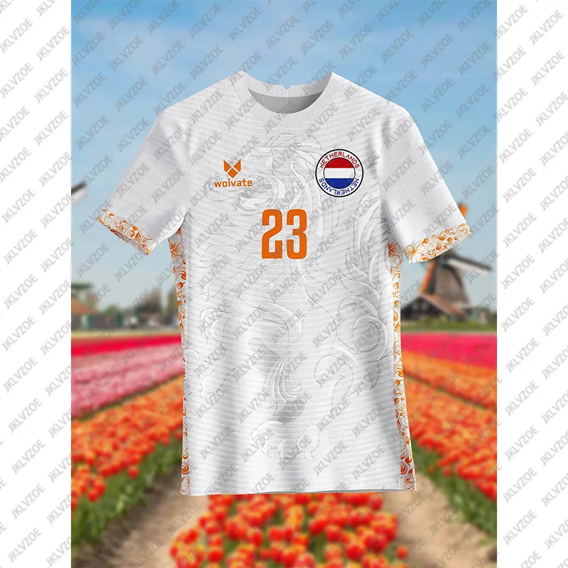 Dutch Redux No. 1 Pop Men's Long Sleeve Sports Jersey