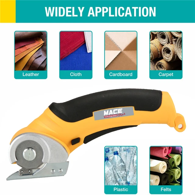 GREAT WORKING TOOLS Electric Scissors Cordless Electric Scissors for  Cutting Fabric, Cardboard, Plastic, Electric Rotary Cutter, Pink