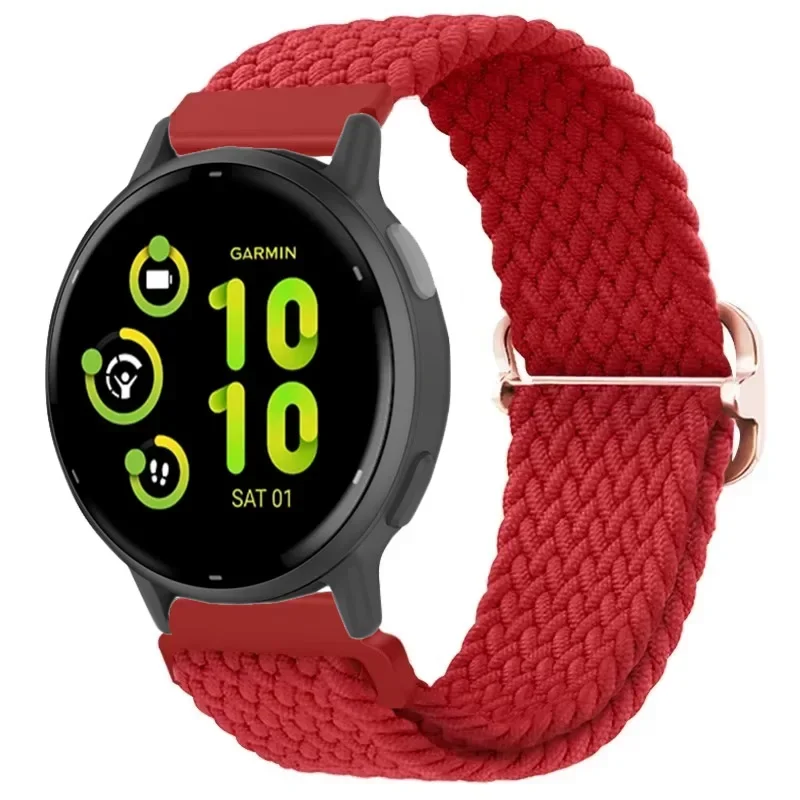Nylon Braided Loop Sports Bracelet Band, 20/22mm Strap
