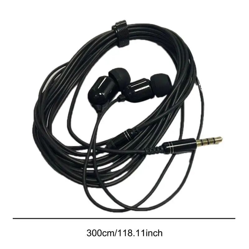 Universal 3.5mm Wired Earphone With Mic 3 Meters Long Stereo Bass Earbuds Stereo Bass Sport Headphones For Huawei For Xiaomi