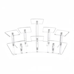 Acrylic Multi - Purpose Display Stand for Desserts, Collectibles, and Jewelry (Transparent 8 Seat)