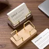 Business Card Holder Organizer Office Desk Display Stand Memo Counter Accessories Tabletop Shelf Home Wooden Card Holder Storage 3