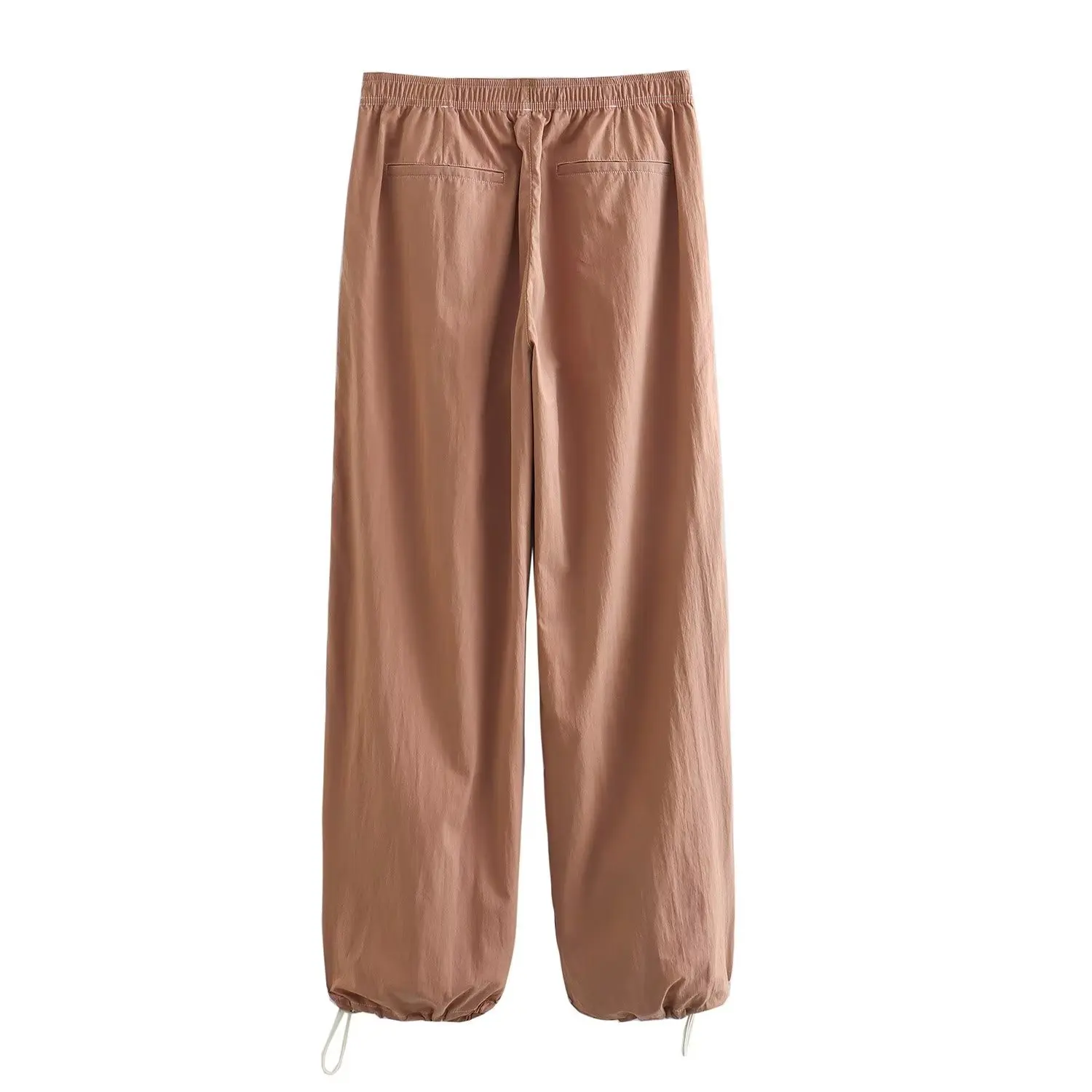Dave&Di 2024 Autumn New American Casual Pants Jogger Trousers Fashion Retro Girls High Street Brick Red Harem Pants Women