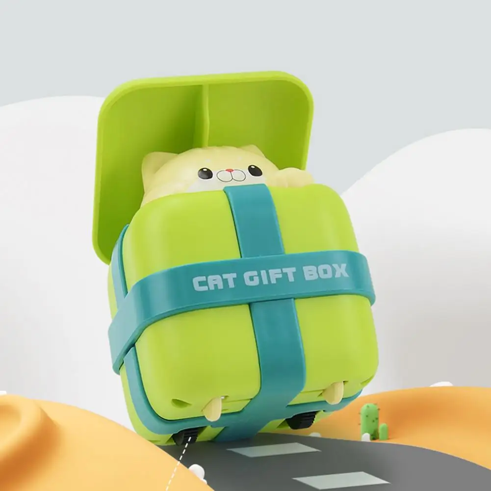 

Cute Cat Toy Car Parent-child Racing Game Cute Cartoon Kitten Inertia Toy Car Battery-free Mini Racing Car Toy for Boys Girls