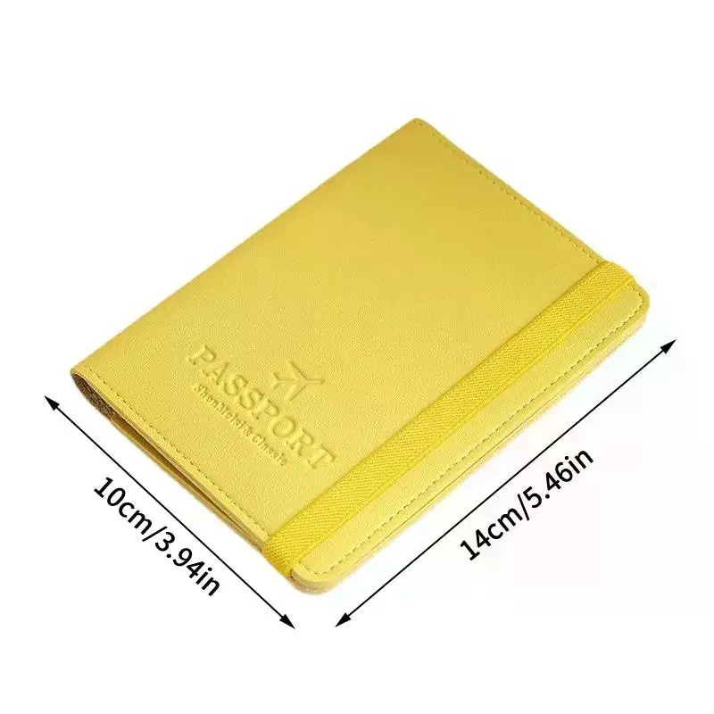 Porta passaporto impermeabile in pelle PU, custodia da viaggio, portafoglio per carte di credito, grazioso porta passaporto per donna/uomo.