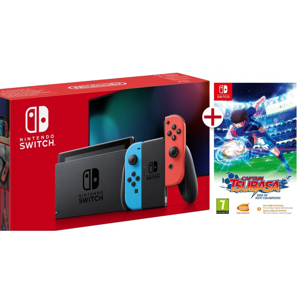 NINTENDO SWITCH NEON + CAPTAIN TSUBASA DIGITAL download code|Video Game  Consoles| - AliExpress