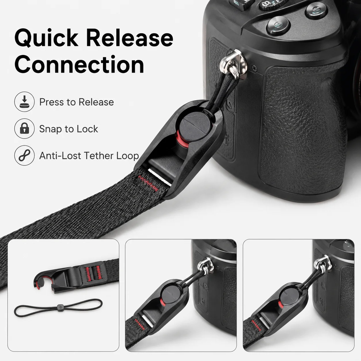 Quick Release Adjustable Camera Shoulder and Neck Strap