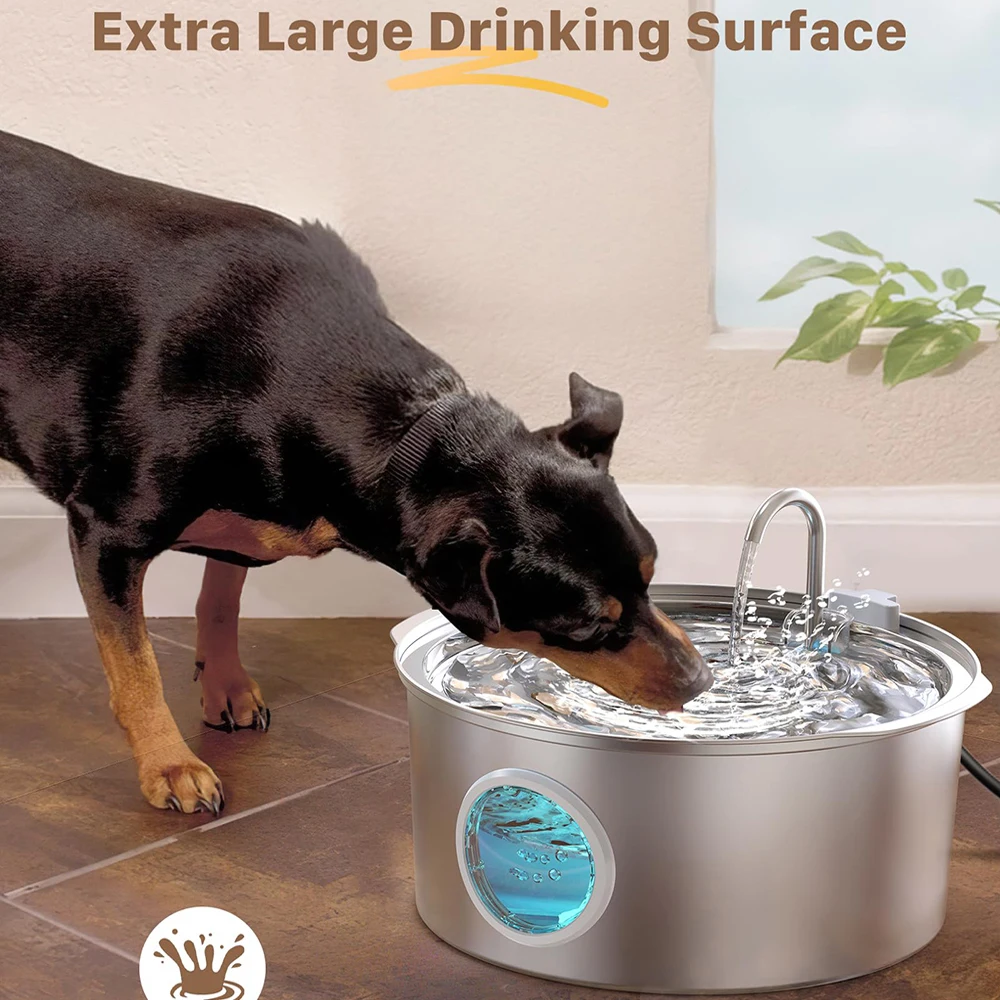 7L Stainless Steel Pet Water Fountain 3