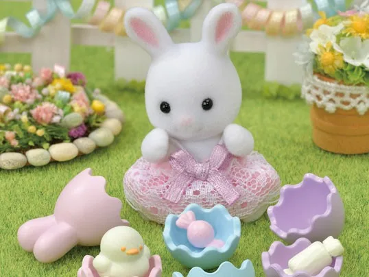 Sylvanian Families Hoppin' Easter Set Animal Toys Dolls Girl Gift New in Box 5531 5