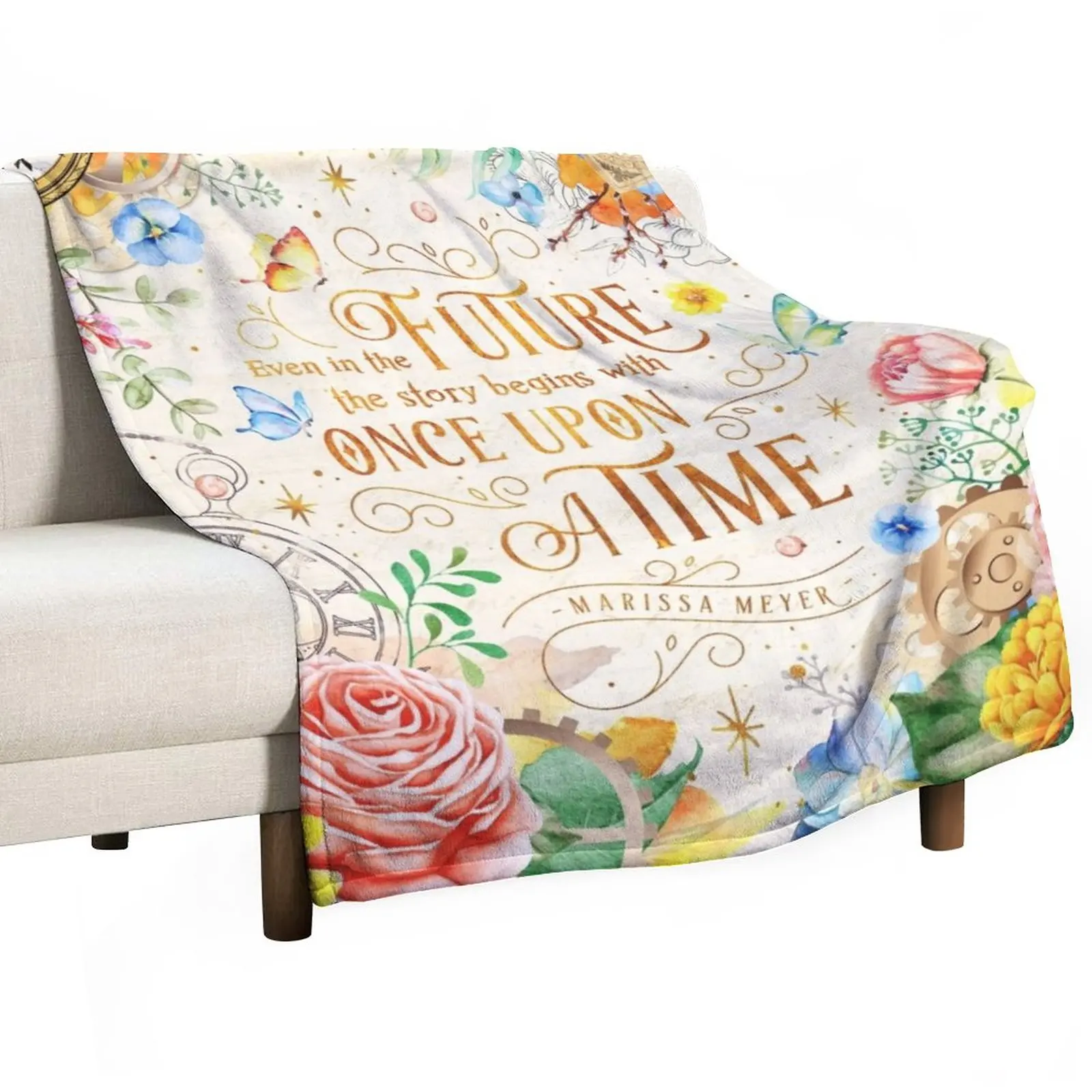 

Once upon a time Throw Blanket Blanket For Sofa Loose Blanket Fluffy Shaggy Blanket