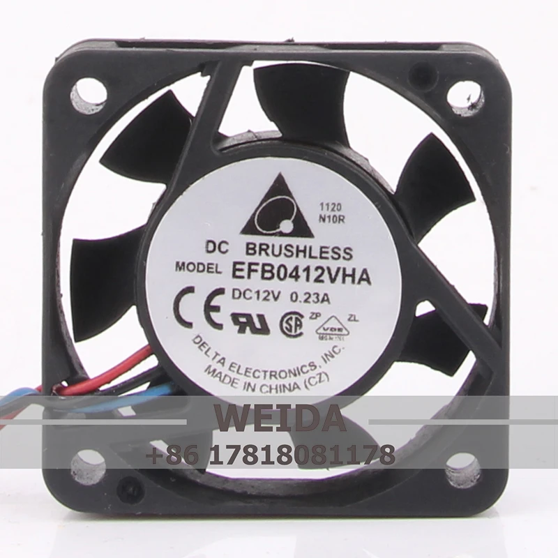 

Case Fan Dual Ball Bearing for Delta EFB0412VHA 40*40*12MM 12V 0.20A 4010 Silent High Airflow Cooling Fan